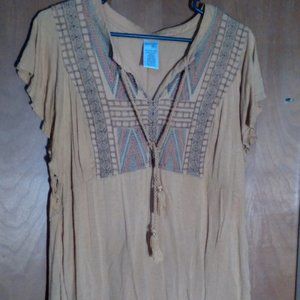 tribal embroidered blouse
